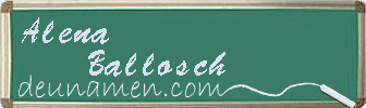 Alena Ballosch Visitenkarte